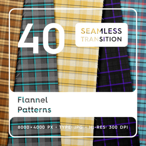 40 Flannel Patterns Square Cover