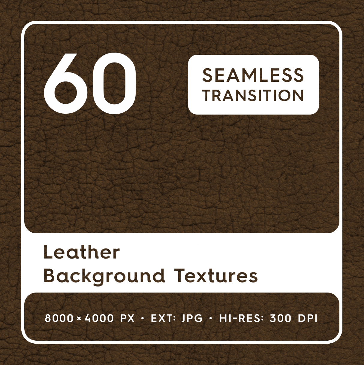 60 Leather Background Textures Square Cover
