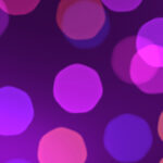 Purple violet bright glowing colorful pattern. Defocused sweet design. Bokeh background. Blurred colored texture. Happy color love creative backdrop.