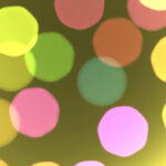 Yellow pink bright glowing colorful pattern. Defocused sweet design. Bokeh background. Blurred colored texture. Happy color love creative backdrop.