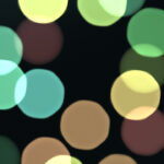 Bright glowing colorful pattern. Defocused sweet design. Bokeh background. Blurred colored texture. Happy color love creative backdrop.