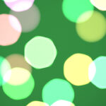 Green happy color love creative backdrop. Bright glowing colorful pattern. Defocused sweet design. Bokeh background. Blurred colored texture.