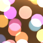 Defocused sweet design. Bokeh background. Blurred colored texture. Happy color love creative backdrop. Bright glowing colorful pattern.