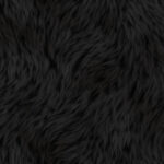 Black wool texture. Fur background. Warm surface. Hairy pattern. Furry backdrop. Wild animal design. Fuzzy fashion creative.