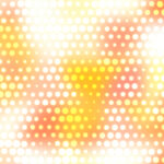 Peach yellow bright rings glowing colorful pattern. Simple sweet design. Dots color background. Blurred dotted colored texture. Happy circles color love creative backdrop.
