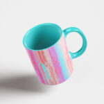 Watercolor Striped Stains Backgrounds Mug