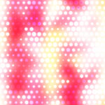 Red pink yellow bright rings glowing colorful pattern. Simple sweet design. Dots color background. Blurred dotted colored texture. Happy circles color love creative backdrop.