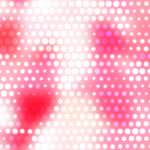Red pink happy circles color love creative backdrop. Bright rings glowing colorful pattern. Simple sweet design. Dots color background. Blurred dotted colored texture.