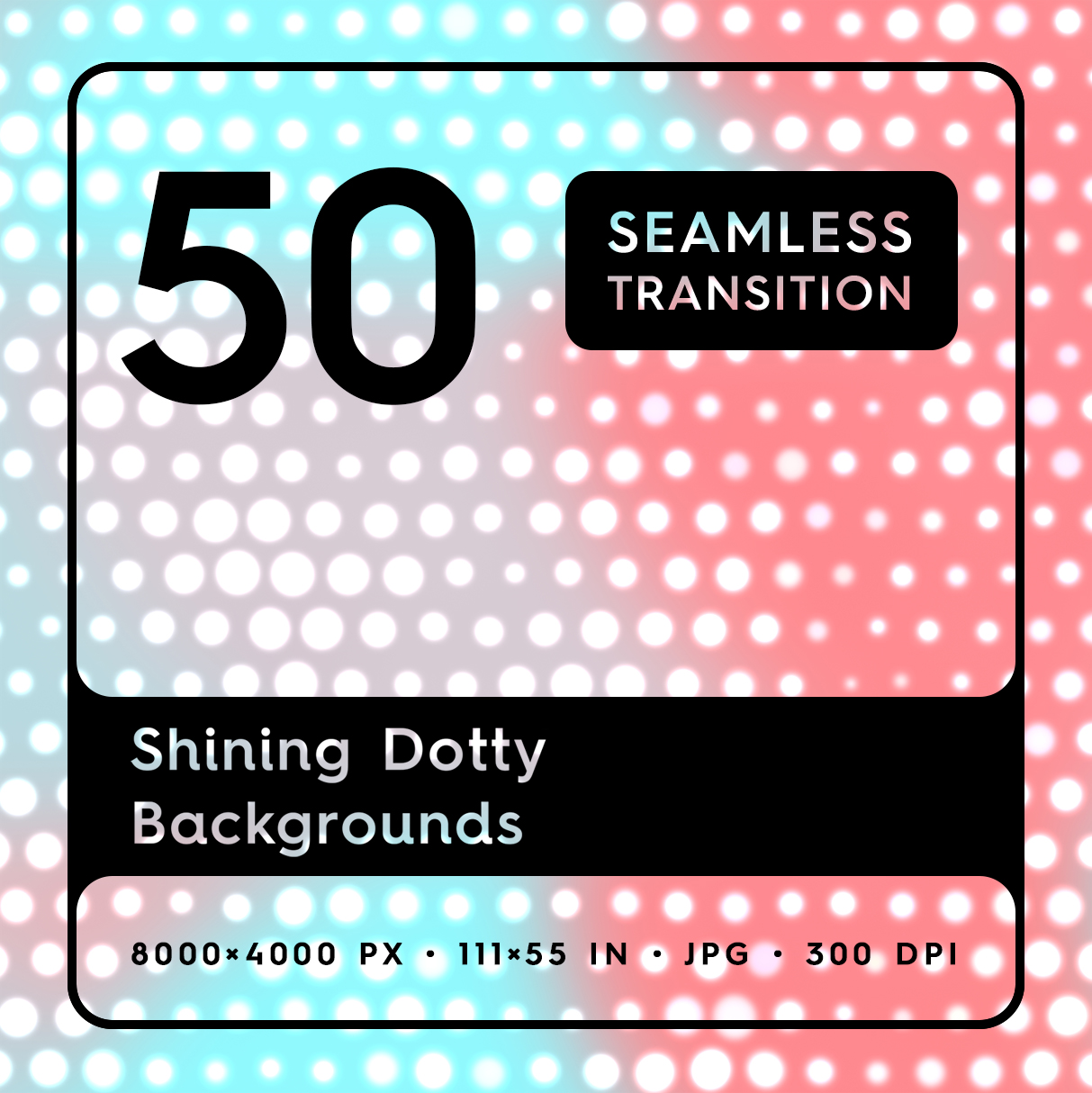 50 Shining Dotty Backgrounds Square Cover
