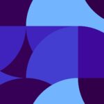 Purple blue awesome color curves education surface. Amazing multicolor school pattern. Colored modern geometry half circles backgrounds. Rounded colorful creative design texture. Simple geometric graphic backdrop.