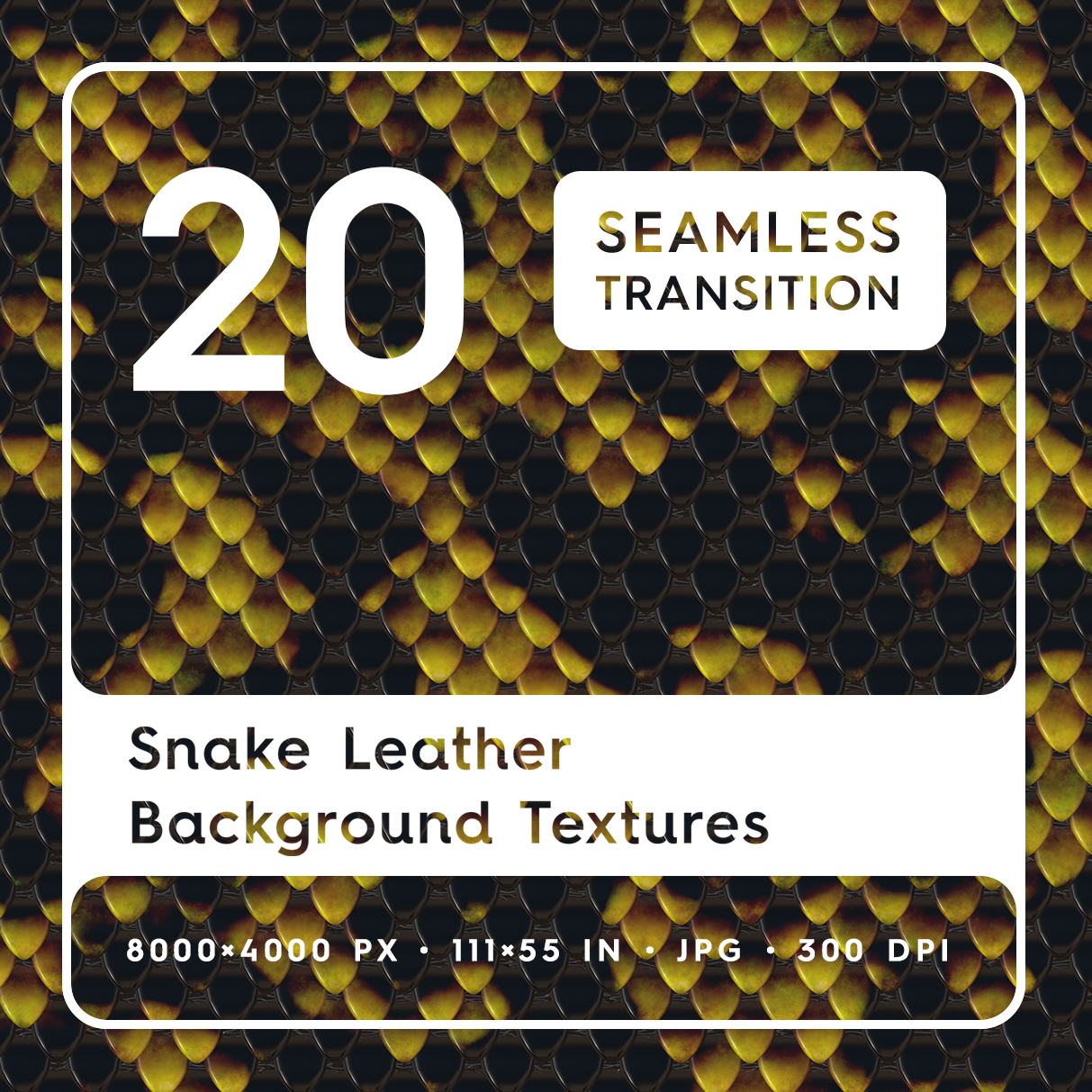 20 Snake Leather Background Textures Square Cover