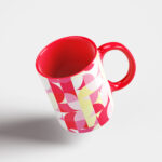 Quarters Geometric Backgrounds Mug Application