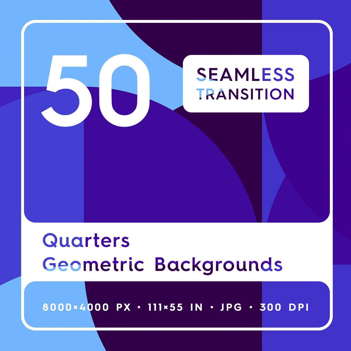 50 Quarters Geometric Backgrounds Square Cover