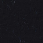 Natural chinese floral decorative black paper texture with blue fibers.