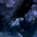 Blue night sky stars backdrop. Cosmos skyscape pattern. Nightscape creative design. Night cloud with stars background.