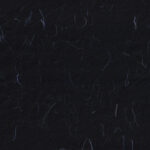 Handmade rice black paper texture with blue fibers for scrapbook.
