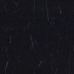 Hand made antique blank sheet black paper texture with blue fibers.