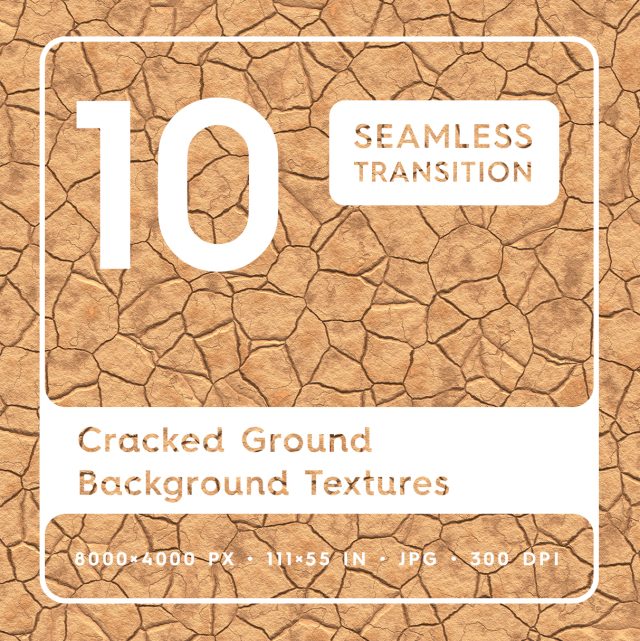 10 Cracked Ground Background Textures Square Cover