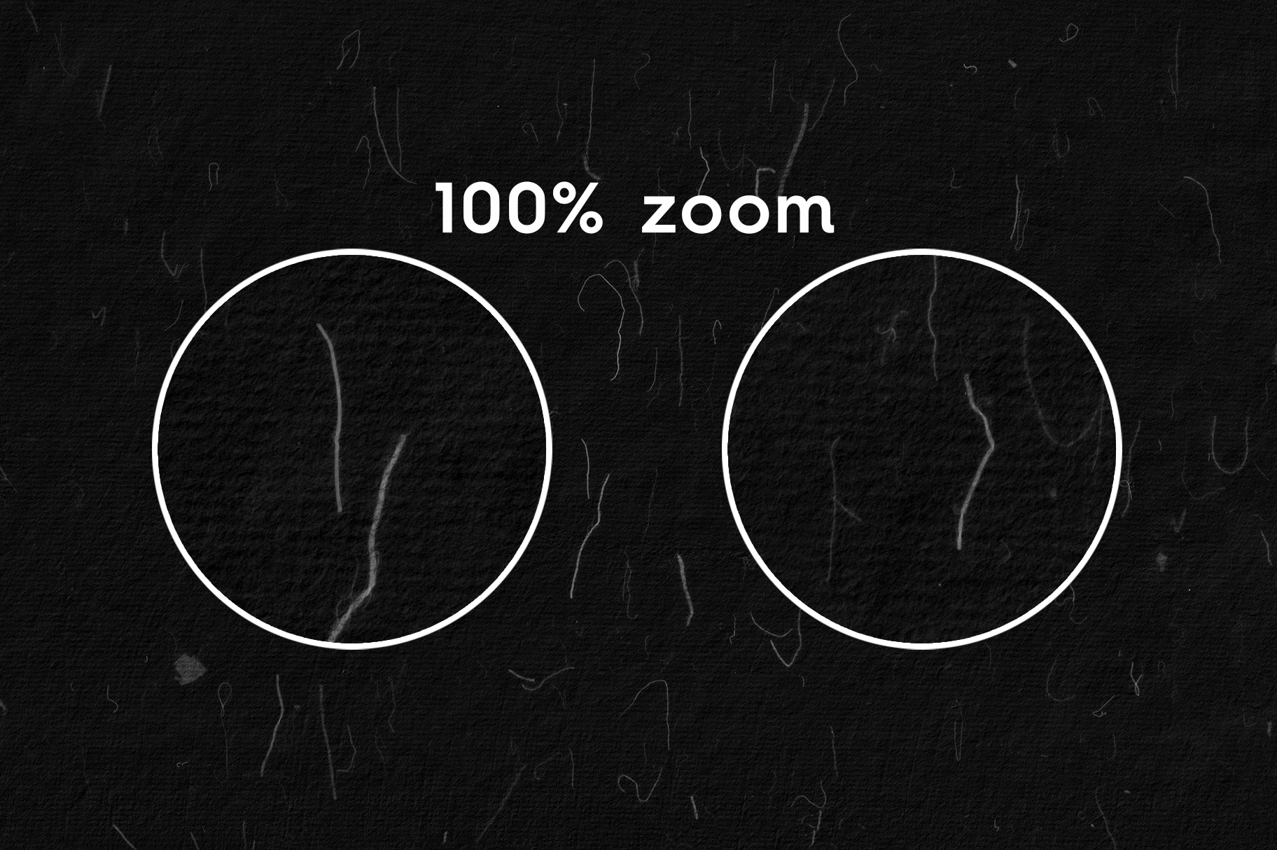 10 Fibers Black Paper Texture 100% Zoom Preview