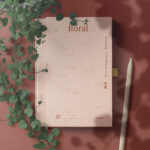 Book Folder with Palm Fibers Paper Textures