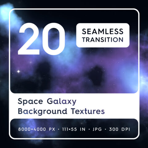20 Space Galaxy Backgrounds Textures Square Cover