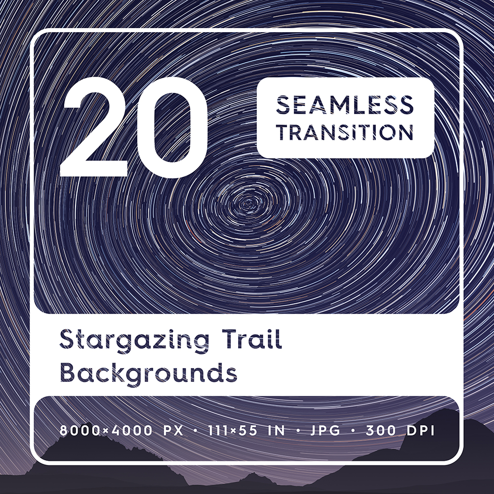 20 Stargazing Trail Backgrounds Square Cover