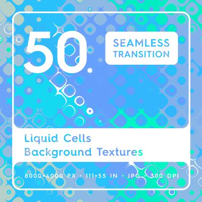 50 Liquid Cells Background Textures Square Cover