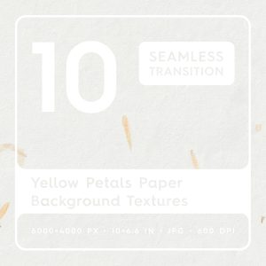 10 Yellow Petals Paper Textures Square Cover