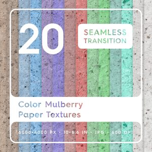 20 Color Mulberry Paper Texture Backgrounds Square Cover