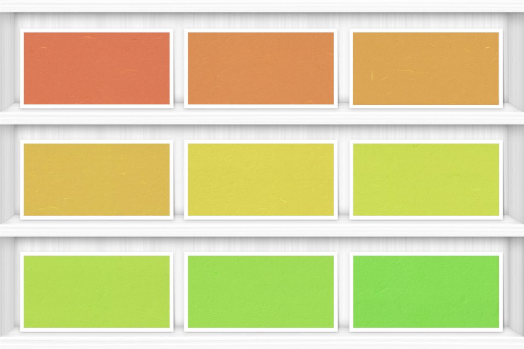40 Bright Color Rice Paper Textures Samples Shelves Showcase - Part 03