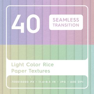 40 Light Color Rice Paper Textures Square Cover