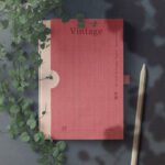 Book Folder with 40 Mixed Vintage Paper Texture Backgrounds