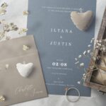 Invitation Card with 40 Mixed Vintage Paper Texture Backgrounds