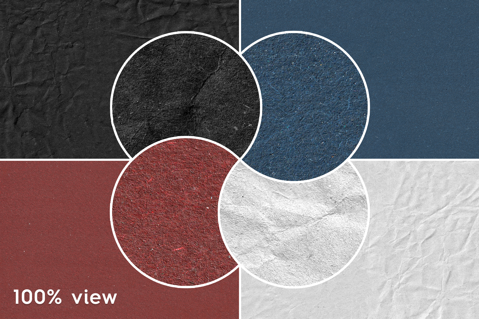 20 Color Craft Paper Textures 100% Zoom Preview