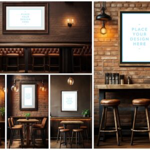 Bar Framed Canvas Picture Mockups Vol.02 - Samples Preview - Part 01