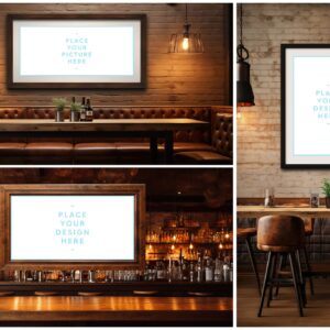 Bar Framed Canvas Picture Mockups Vol.02 - Samples Preview - Part 02