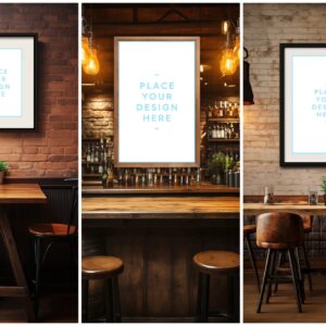 Bar Framed Canvas Picture Mockups Vol.02 - Samples Preview - Part 03