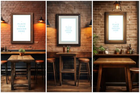 12 Bar Framed Canvas Picture Mockups Vol.03 Samples Preview - Part 01