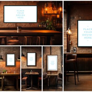 12 Bar Framed Canvas Picture Mockups Vol.03 Samples Preview - Part 02