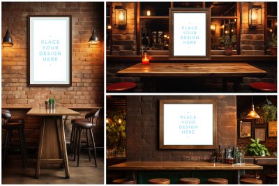 12 Bar Framed Canvas Picture Mockups Vol.03 Samples Preview - Part 03