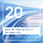Smooth Flowing Motion Backgrounds Square Cover