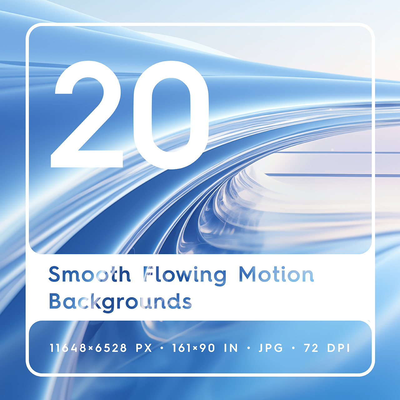 Smooth Flowing Motion Backgrounds Square Cover