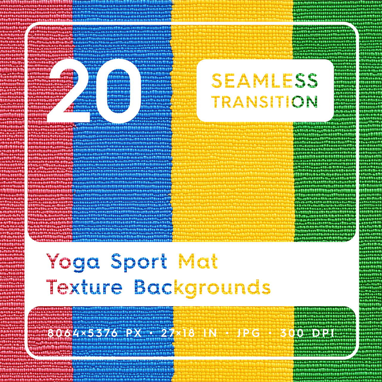 20 Yoga Sport Mat Texture Backgrounds Square Cover