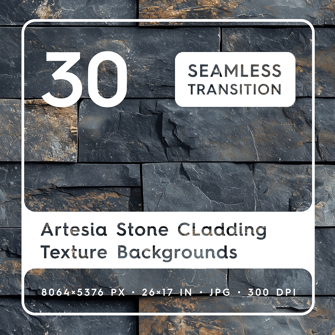 30 Artesia Stone Cladding Texture Backgrounds Square Cover