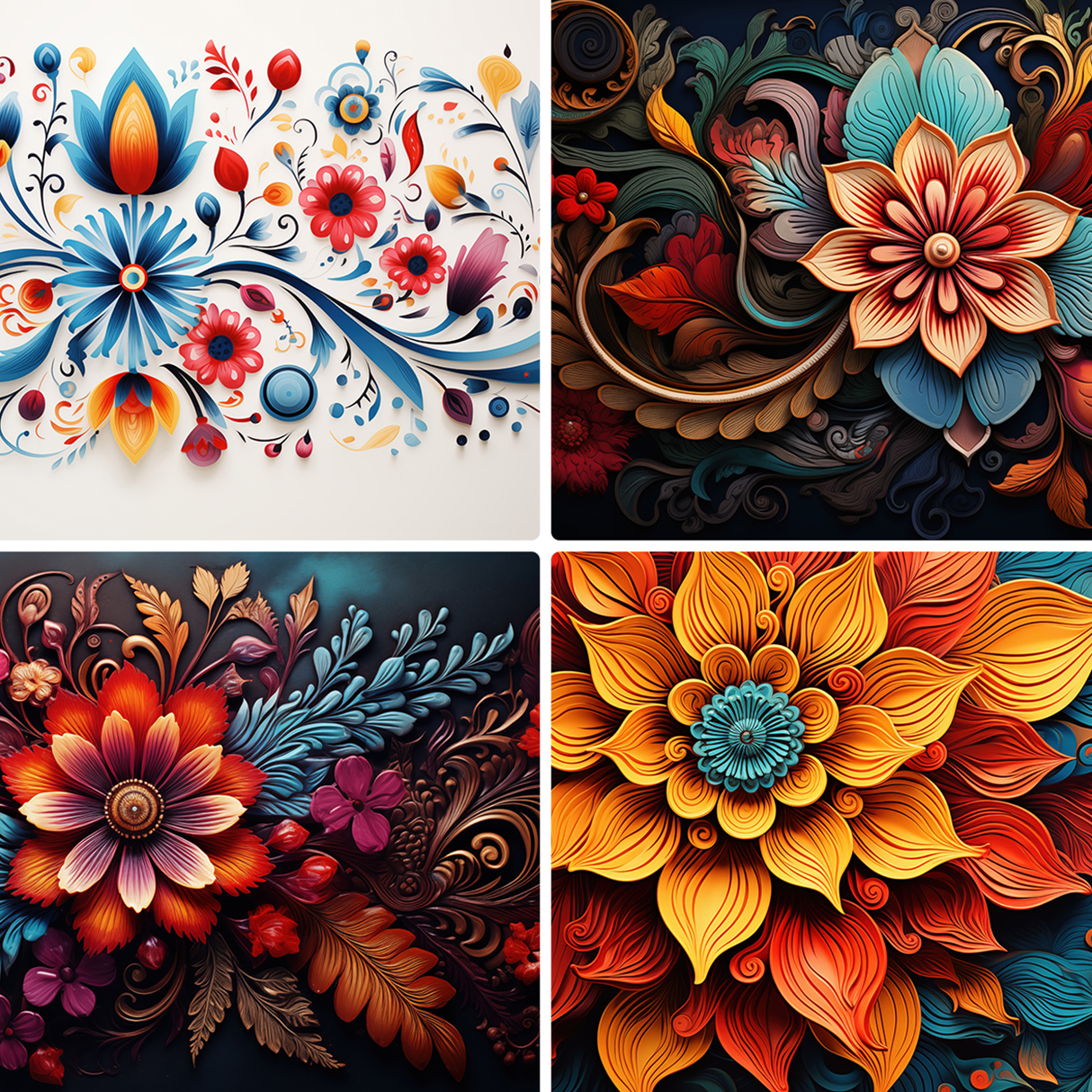 50 Bohemian Art Backgrounds Samples Preview Part 04