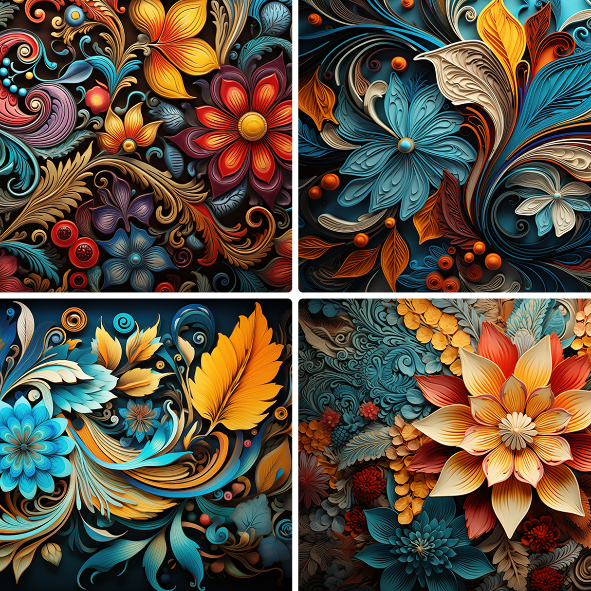 50 Bohemian Art Backgrounds Samples Preview Part 06