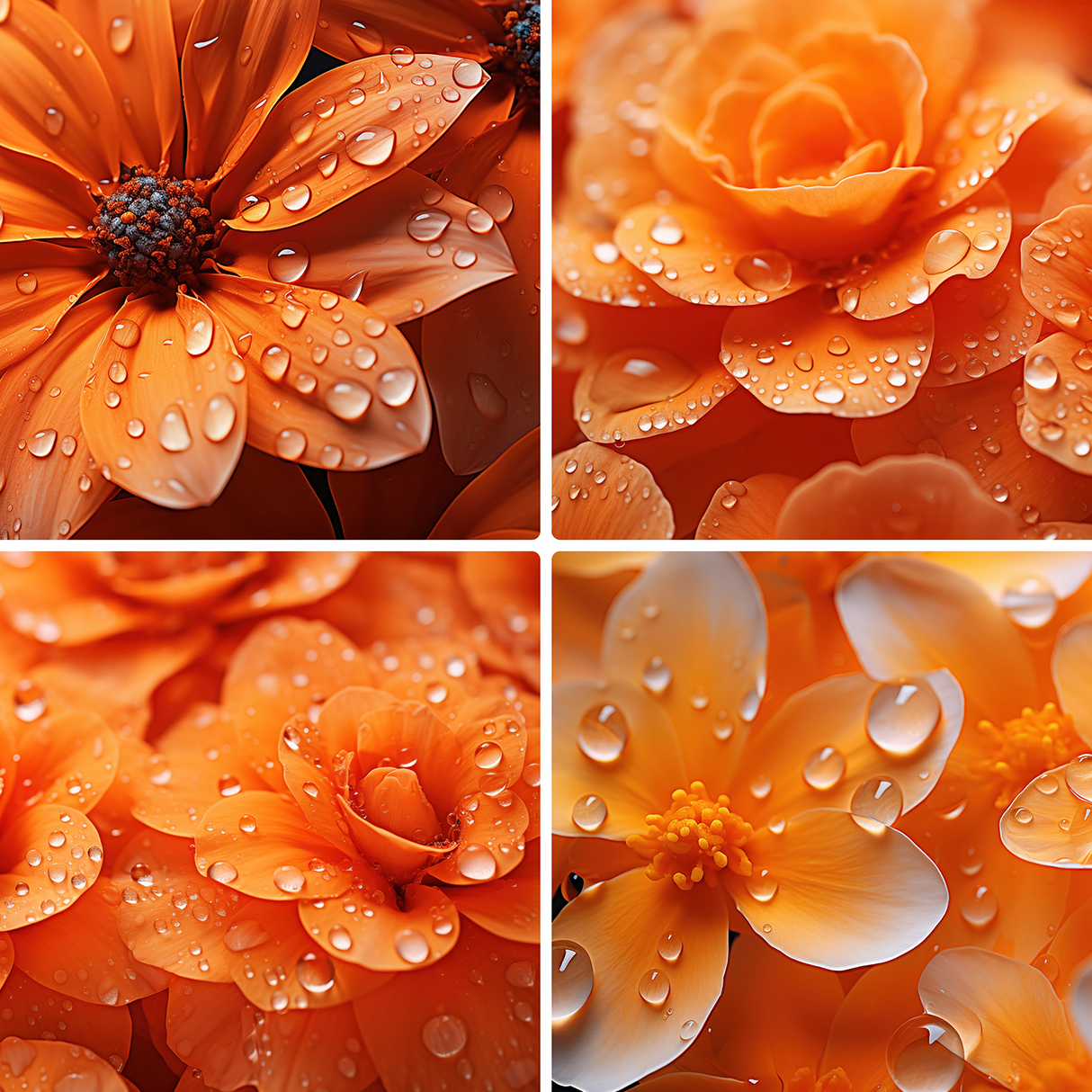 80 Color Flowers Texture Backgrounds Examples Preview p.13