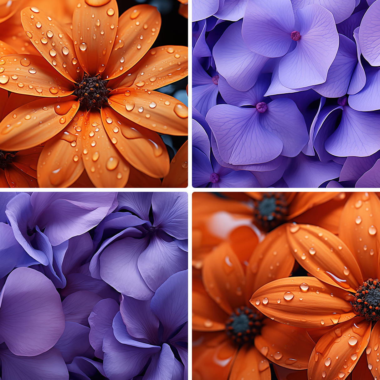 80 Color Flowers Texture Backgrounds Examples Preview p.15