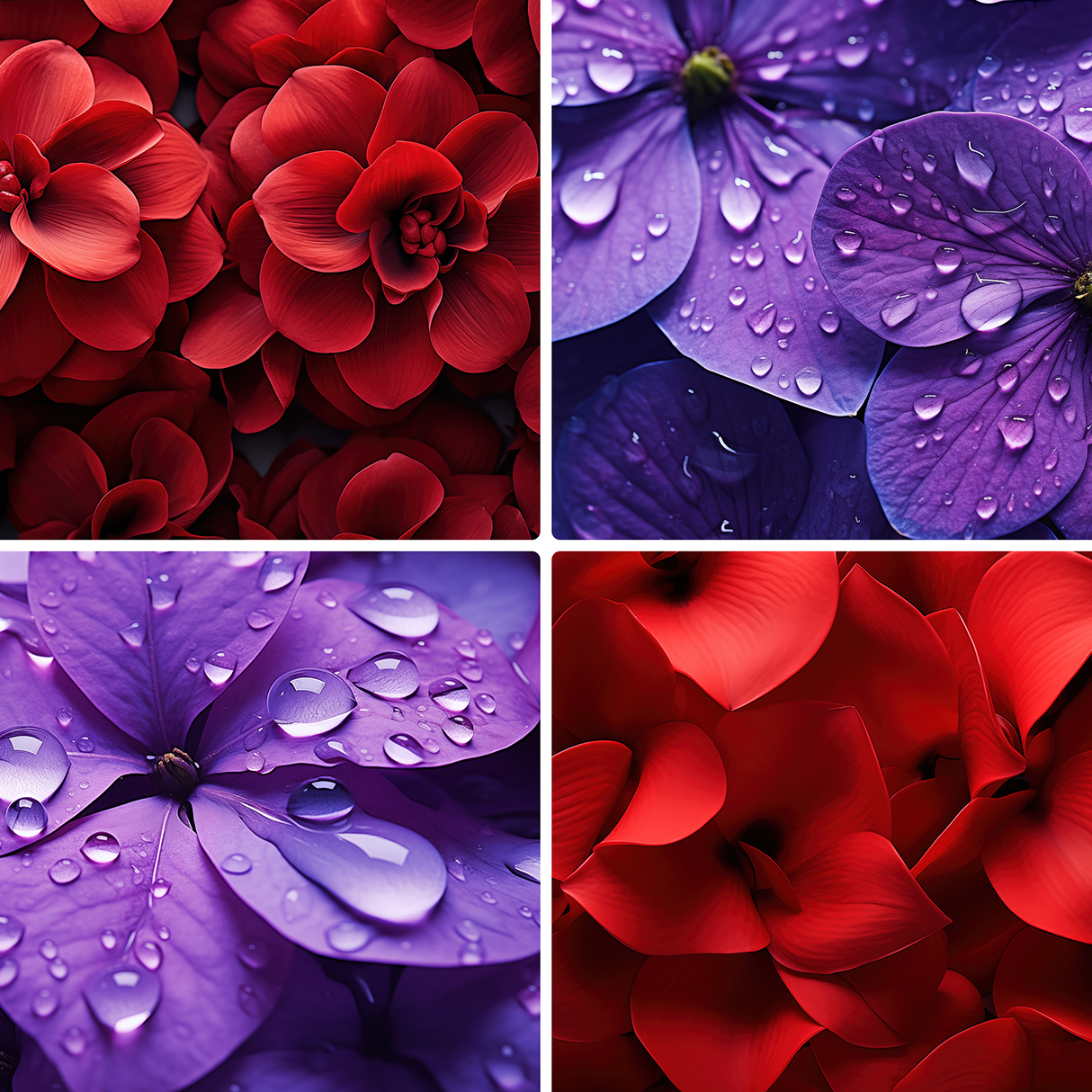 80 Color Flowers Texture Backgrounds Examples Preview p.17