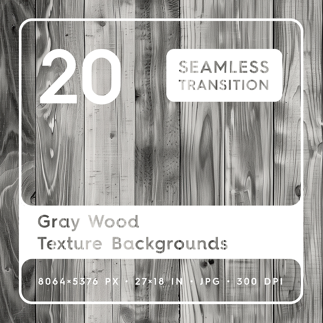 20 Gray Wood Texture Backgrounds Square Cover